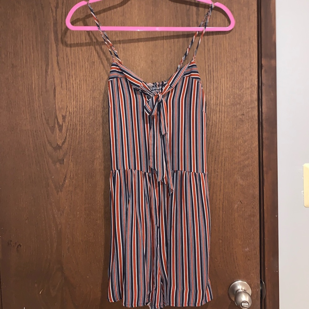 Red, white, & blue romper